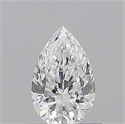 Natural Diamond 0.50 Carats, Pear with  Cut, D Color, VS1 Clarity and Certified by GIA