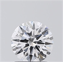 Lab Grown Diamond 1.09 Carats, Round with Ideal Cut, D Color, VVS1 Clarity and Certified by IGI