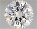 Lab Grown Diamond 6.09 Carats, Round with Ideal Cut, E Color, VVS2 Clarity and Certified by IGI