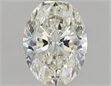Natural Diamond 1.02 Carats, Oval with  Cut, K Color, VS1 Clarity and Certified by GIA