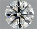 Natural Diamond 0.90 Carats, Round with Excellent Cut, H Color, VS2 Clarity and Certified by GIA