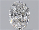 Natural Diamond 0.50 Carats, Oval with  Cut, D Color, VVS1 Clarity and Certified by GIA