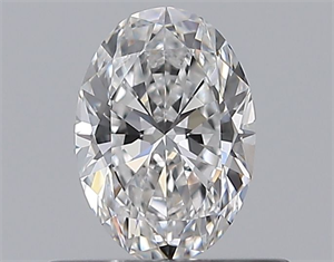 Picture of Natural Diamond 0.50 Carats, Oval with  Cut, D Color, VVS1 Clarity and Certified by GIA