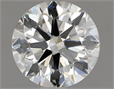 Natural Diamond 0.90 Carats, Round with Excellent Cut, H Color, SI1 Clarity and Certified by GIA