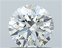 Natural Diamond 0.76 Carats, Round with Excellent Cut, H Color, VVS2 Clarity and Certified by IGI