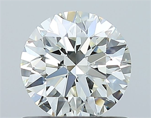 Picture of Natural Diamond 0.76 Carats, Round with Excellent Cut, H Color, VVS2 Clarity and Certified by IGI
