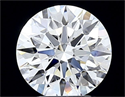 Lab Grown Diamond 2.55 Carats, Round with Ideal Cut, D Color, VVS2 Clarity and Certified by IGI