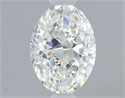 Natural Diamond 0.90 Carats, Oval with  Cut, H Color, VS2 Clarity and Certified by GIA