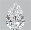 Natural Diamond 1.30 Carats, Pear with  Cut, D Color, SI1 Clarity and Certified by GIA