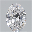 Natural Diamond 0.80 Carats, Oval with  Cut, D Color, VS1 Clarity and Certified by GIA