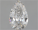 Natural Diamond 1.01 Carats, Pear with  Cut, E Color, I1 Clarity and Certified by GIA