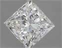 Natural Diamond 0.70 Carats, Princess with  Cut, G Color, VVS2 Clarity and Certified by IGI