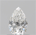 Natural Diamond 0.51 Carats, Pear with  Cut, G Color, VVS2 Clarity and Certified by GIA
