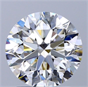 Natural Diamond 2.03 Carats, Round with Very Good Cut, F Color, VS1 Clarity and Certified by GIA