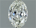 Natural Diamond 0.80 Carats, Oval with  Cut, I Color, SI1 Clarity and Certified by IGI