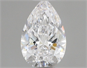 Diamante Natural 0.50 quilates, De pera , Color D, claridad SI2 y certificado GIA