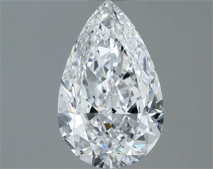 Picture of Natural Diamond 1.00 Carats, Pear with  Cut, D Color, SI2 Clarity and Certified by GIA
