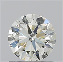 Natural Diamond 1.01 Carats, Round with Very Good Cut, K Color, VVS2 Clarity and Certified by IGI