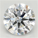 Lab Grown Diamond 2.43 Carats, Round with Excellent Cut, D Color, VVS1 Clarity and Certified by GIA