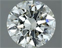 Natural Diamond 0.72 Carats, Round with Excellent Cut, J Color, SI2 Clarity and Certified by IGI