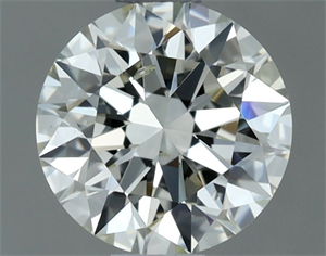 Picture of Natural Diamond 0.72 Carats, Round with Excellent Cut, J Color, SI2 Clarity and Certified by IGI