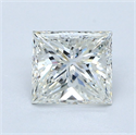 Natural Diamond 1.65 Carats, Princess with  Cut, I Color, I1 Clarity and Certified by GIA