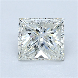Picture of Natural Diamond 1.65 Carats, Princess with  Cut, I Color, I1 Clarity and Certified by GIA