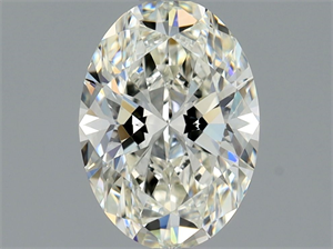 Picture of Natural Diamond 1.01 Carats, Oval with  Cut, J Color, VVS2 Clarity and Certified by GIA