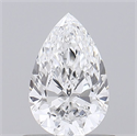 Diamante Natural 0.56 quilates, De pera , Color E, claridad VS1 y certificado GIA
