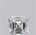 Diamante Natural 0.71 quilates, Asscher , Color E, claridad VS2 y certificado GIA
