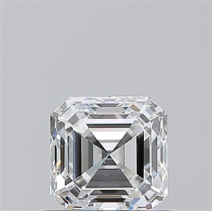 Picture of Natural Diamond 0.71 Carats, Asscher with  Cut, E Color, VS2 Clarity and Certified by GIA