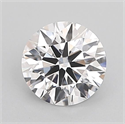 Lab Grown Diamond 1.04 Carats, Round with Ideal Cut, D Color, VVS2 Clarity and Certified by IGI