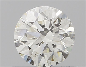 Picture of Natural Diamond 0.57 Carats, Round with Excellent Cut, G Color, VVS2 Clarity and Certified by IGI