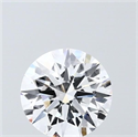 Lab Grown Diamond 1.55 Carats, Round with Ideal Cut, D Color, VVS2 Clarity and Certified by IGI