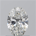 Natural Diamond 0.70 Carats, Oval with  Cut, F Color, SI1 Clarity and Certified by GIA