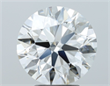 Natural Diamond 4.01 Carats, Round with Excellent Cut, G Color, IF Clarity and Certified by GIA