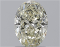 Natural Diamond 1.20 Carats, Oval with  Cut, L Color, SI1 Clarity and Certified by GIA