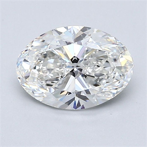 Picture of Natural Diamond 1.31 Carats, Oval with  Cut, G Color, VS2 Clarity and Certified by GIA
