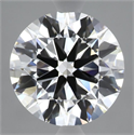 Lab Grown Diamond 3.53 Carats, Round with Ideal Cut, E Color, VVS2 Clarity and Certified by IGI