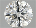 Lab Grown Diamond 1.01 Carats, Round with Ideal Cut, D Color, VS1 Clarity and Certified by IGI