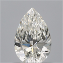 Natural Diamond 0.53 Carats, Pear with  Cut, F Color, VVS1 Clarity and Certified by IGI
