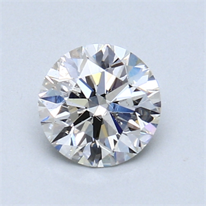 Picture of 0.75 Carats, Round Diamond with Excellent Cut, I Color, SI1 Clarity and Certified by GIA