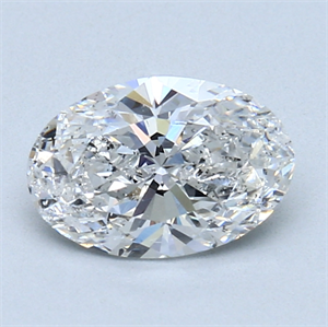 Picture of 1.23 Carats, Oval Diamond with  Cut, E Color, SI2 Clarity and Certified by GIA