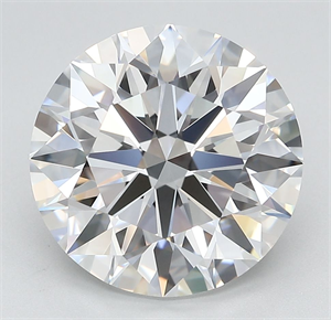 Picture of Lab Grown Diamond 5.68 Carats, Round with Ideal Cut, D Color, VVS1 Clarity and Certified by IGI