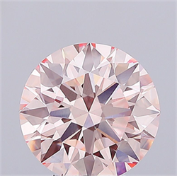 Picture of Lab Grown Diamond 5.07 Carats, Round with Ideal Cut, Fancy Intense Pink Color, VS1 Clarity and Certified by IGI