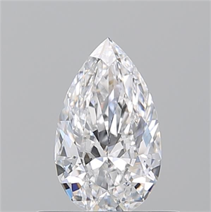 Foto Diamante Natural 0.50 quilates, De pera , Color D, claridad SI1 y certificado GIA de