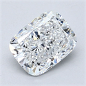 Diamante Natural 1.70 quilates, Del cojín , Color E, claridad SI1 y certificado GIA
