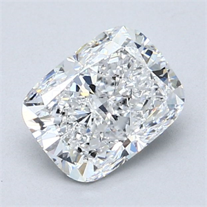Foto Diamante Natural 1.70 quilates, Del cojín , Color E, claridad SI1 y certificado GIA de