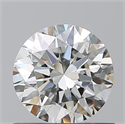 Natural Diamond 0.76 Carats, Round with Excellent Cut, H Color, VVS1 Clarity and Certified by GIA