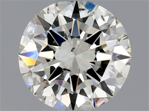 Picture of Natural Diamond 0.72 Carats, Round with Very Good Cut, K Color, SI2 Clarity and Certified by GIA
